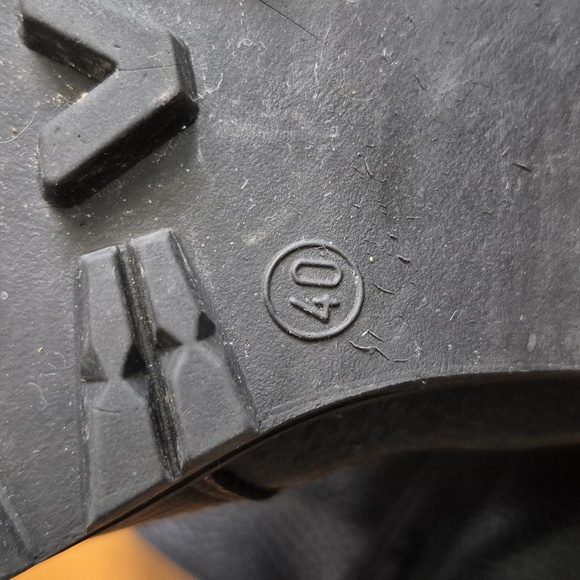 Santana Canada Black Leather Combat Moto Boots. Size EU 40/ US 9-9.5 - Picture 5 of 8